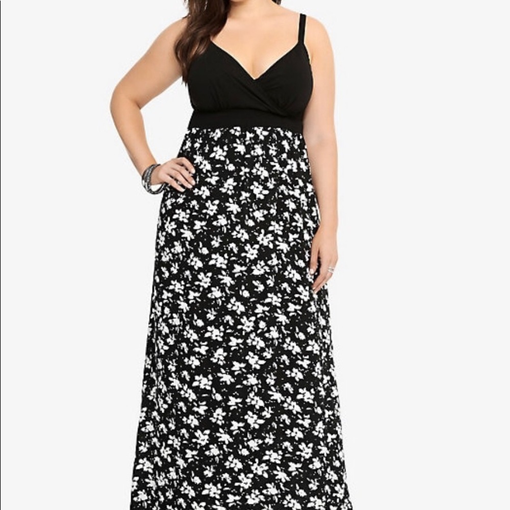 Floral tank maxi dress